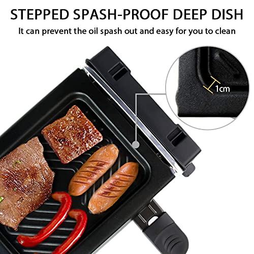 Mini Raclette für 2 Personen, Raclette Grill Elektrisch, 500 W – Bild 4
