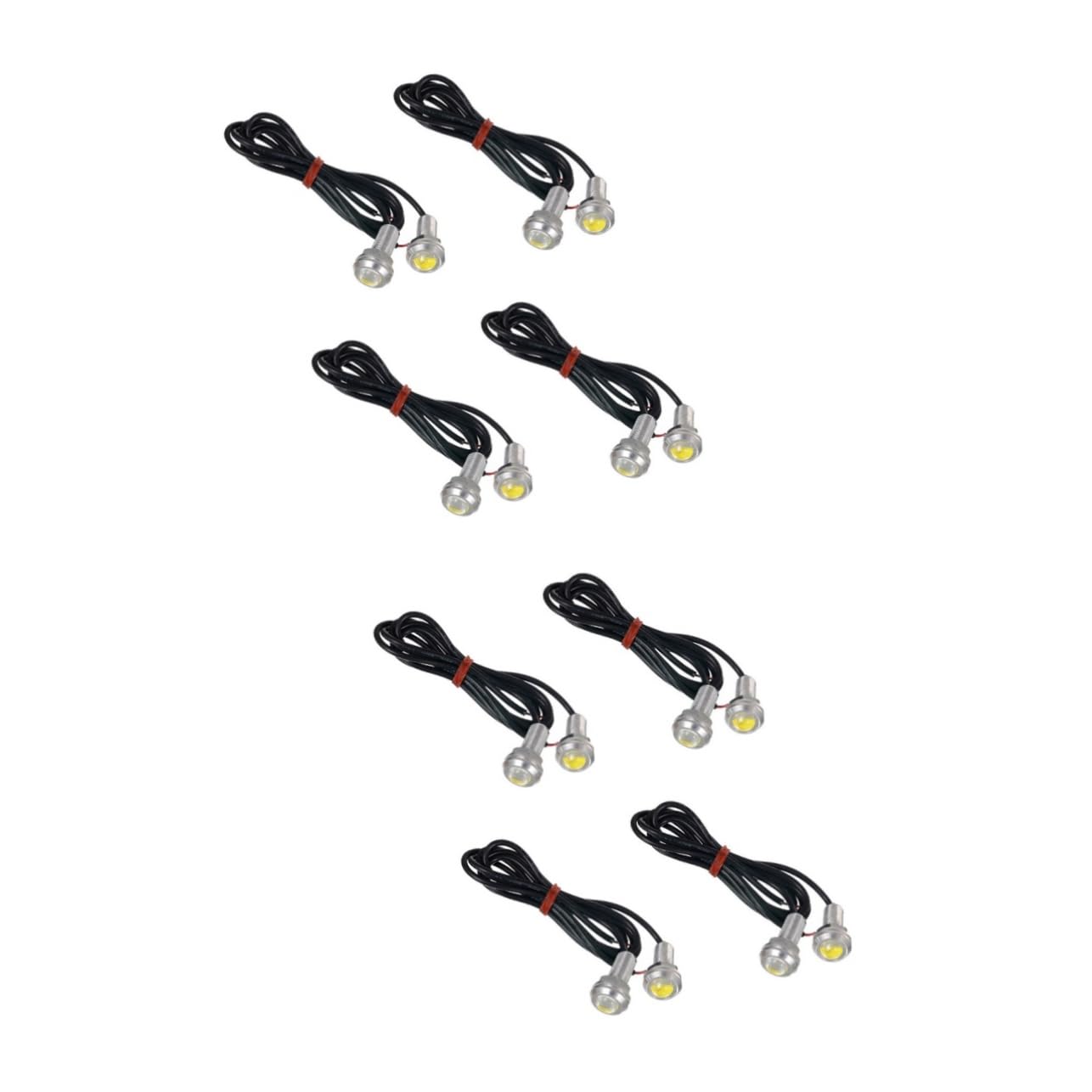 SOLUSTRE8 Pcs 12 Volt LED Lights Fog Lights Eagle Eye Lights Drl Eagle Eye LED Lights Driving Lights 18mm LED Light Tail Light