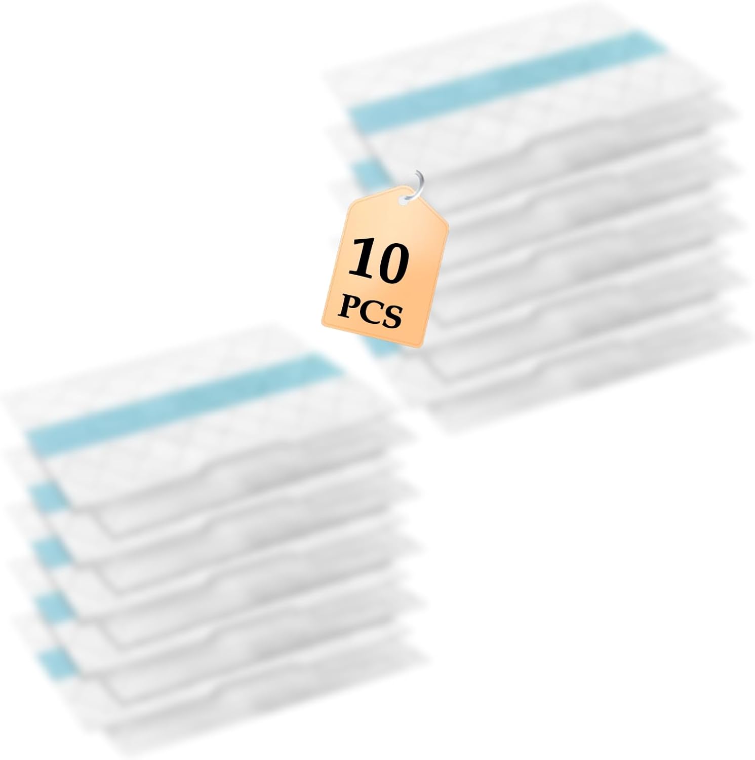 10PCS VACMOP Disposable Hard Floor Mop Pad Refill for Shark Pro VM252 VM200 VM190 VM250 VM251 VM200C VM252C QM250 VC205 Vacuum Cleaner Replacement Parts, Household Cleaner Steam Mop Accessories