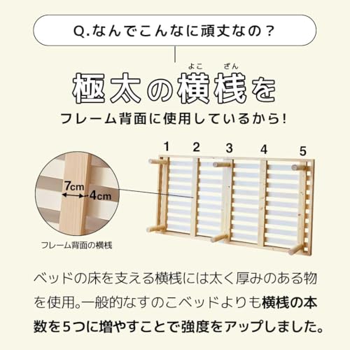 ネルコンシェルジュ バノン すのこベッド シングル の商品画像 2