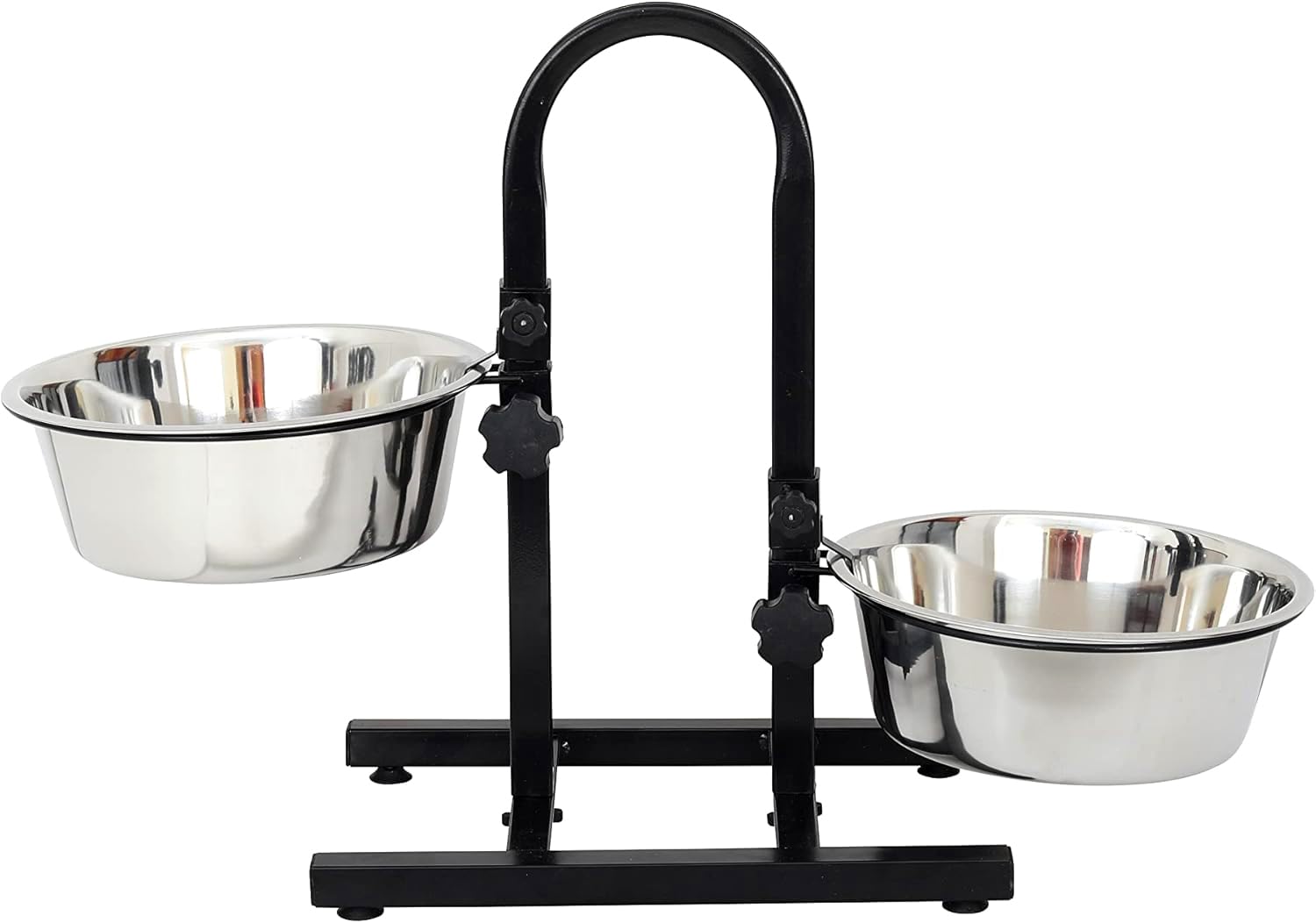 RvPaws Dog Feeding Bowl with Adjustable Stand, Dog Elevated Diner with Stainless Steel Bowl Set U Type, (Set of 2 Bowls with U-Stand) (1600 ML, Large) (B0BK8RR2GS) Amazon Price History, Amazon Price Tracker