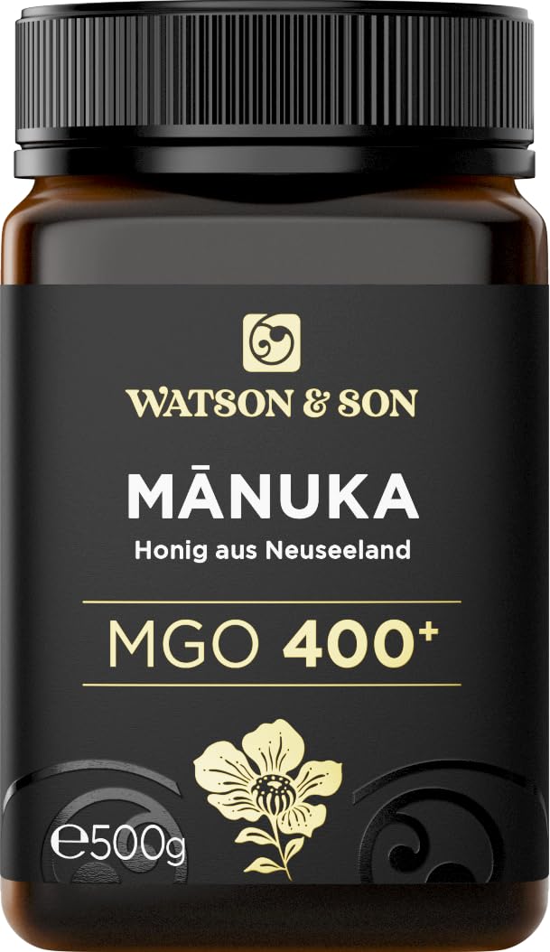 Watson & Son Manuka Honig MGO 400+ 500g | Premium Qualität aus Neuseeland