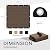 VICLLAX 90% Shade Fabric Sun Shade Cloth Privacy Screen with Reinforced Grommets for Outdoor Patio Garden Pergola Cover Canopy 8x8 FT, Mocha