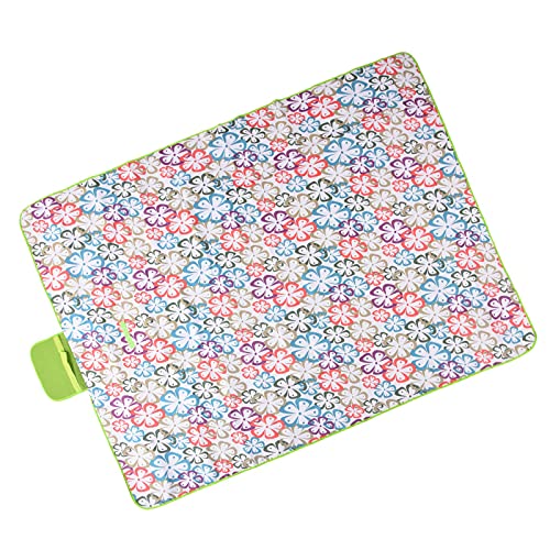 JAOCDOEN 145/200 Picnic Blanket Outdoor Blanket with Large Size Waterproof Sandproof Portable for Camping and Traveling (Floral Print Pattern)