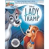 Blu-ray Lady and the Tramp Signature Collection Exclusive (Blu-ray + DVD + Digital) with 32-page Storybook