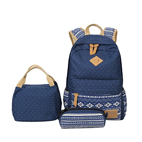 Mochilas Escolares Juveniles Conjunto de 3 para Universitarias Colegio Bolso Chicas Chico