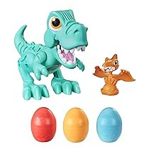 Play-Doh Hasbro Dino Crew – Il T-Rex Mangione, Dinosauro Giocattolo con Suoni da Dinosauro e 3 Uova, Bambini dai 3 Anni in su