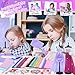 MINIFUN 1500+Pcs Fashion Designer Kit for Girls, Sewing Kit with 7 Mannequins, DIY Arts and Crafts Kit for Kids, Doll Clothes Making Kit, Girl Toys for Age 6 7 8 9 10 11 12 Year Old Gifts