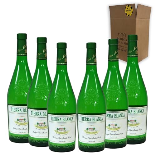 Tierra Blanca - Ideal para Maridar con Pescados y Arroces - Pack 6 Botellas 75cl