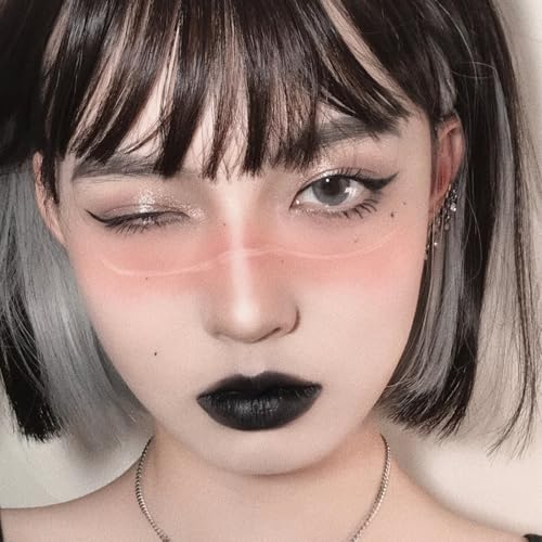 Black Lipstick, Matte Black Lip Gloss Liquid Lipsticks for Women, Goth Long Lasting Waterproof Lightweight Moisturising Lip Stain, Highly Pigmented Black Lipstick Makeup Gift for Halloween Cosplay - Image 4