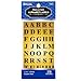 Bazic Gold Foil Alphabet Label (378/Pack) Pack of 24