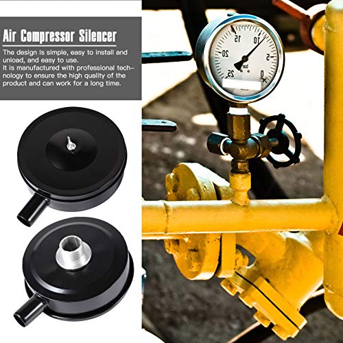 VILLCASE 2Pcs Filtro de Silenciador de Compressor de Ar Filtro de Ar de Metal Silenciador Filtro de