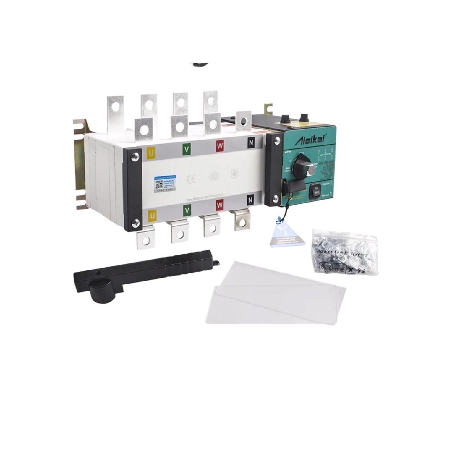 PWANUIGTE 4P 160A ATS Dual Power Automatic Transfer Switch Diesel Generator Parts Control Board Circuit Breaker Single Three Phase