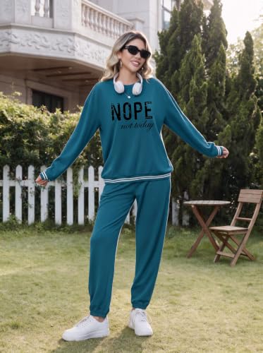 Ekouaer Women's 2 Piece Lounge Sets Casual Matching Set 2026 Fashion Outfit - image 4