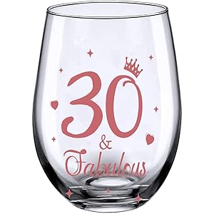 Geschenke zum 30. Geburtstag, Männer und Frauen Cheers Weingläser zum 30. Geburtstag, 30. Geburtstag, Party…