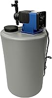 Pulsafeeder Pulsatron Chlorine Injection System with 15 Gallon Tank - Rust Prevention for Well Water, 115V Pump (4015G + LC04SA-VVC1-XXX)