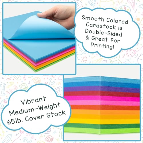 Étiquette Hygloss grand format adhésive aux nuances multicolores