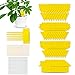 COXTNBIO 48PCS Trampa Moscas, Atrampa Moscas Insectos Amarillo de Doble Cara Trampa de Moscas enchufables Placas para Atrapar Moscas, Insectos Voladores, Ideal para Plantas en balcón o en jardín