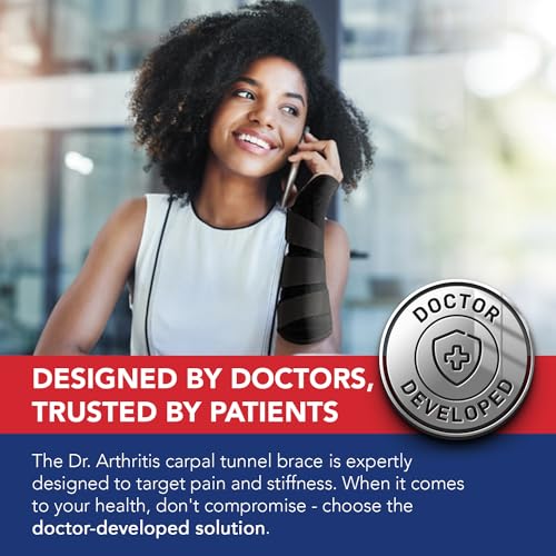 Doctor Developed Carpal Tunnel Night Wrist Brace & Wrist Support, Single, Splint & Doctor Written Handbook, Fully Adjustable - Image 3