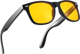 Oversized Blue Light Blocking Glasses, Square Blue Light Filter for Enhanced Clarity and Reduced Eye Strain