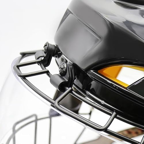 GY PC530 Hockey Helmet Cage & Face Shield Protector Combo (Clear) - Thumbnail 7