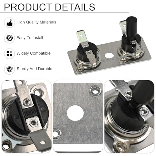 Image of Water Heater Thermostat Switch 232282 Water Heater Parts Thermostat Switch Replace for Suburban RV Water Heater Thermostat, Suburban 232282 T-STAT /Limit 12V