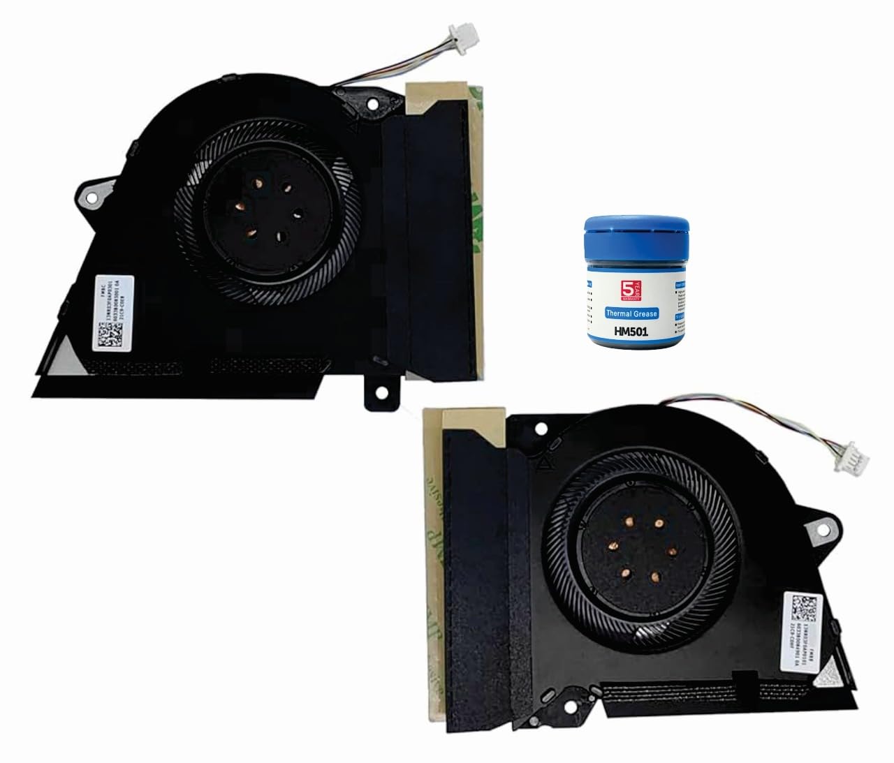 SpareWave High- Quality Replacement Internal CPU GPU Cooling Fan for ASUS ROG Zephyrus G14 GA401 GA401QE GA401QH GA401QM GA401IHR GA401Q GA401QM (12 VOLT) Comes With MH501 Cooling paste