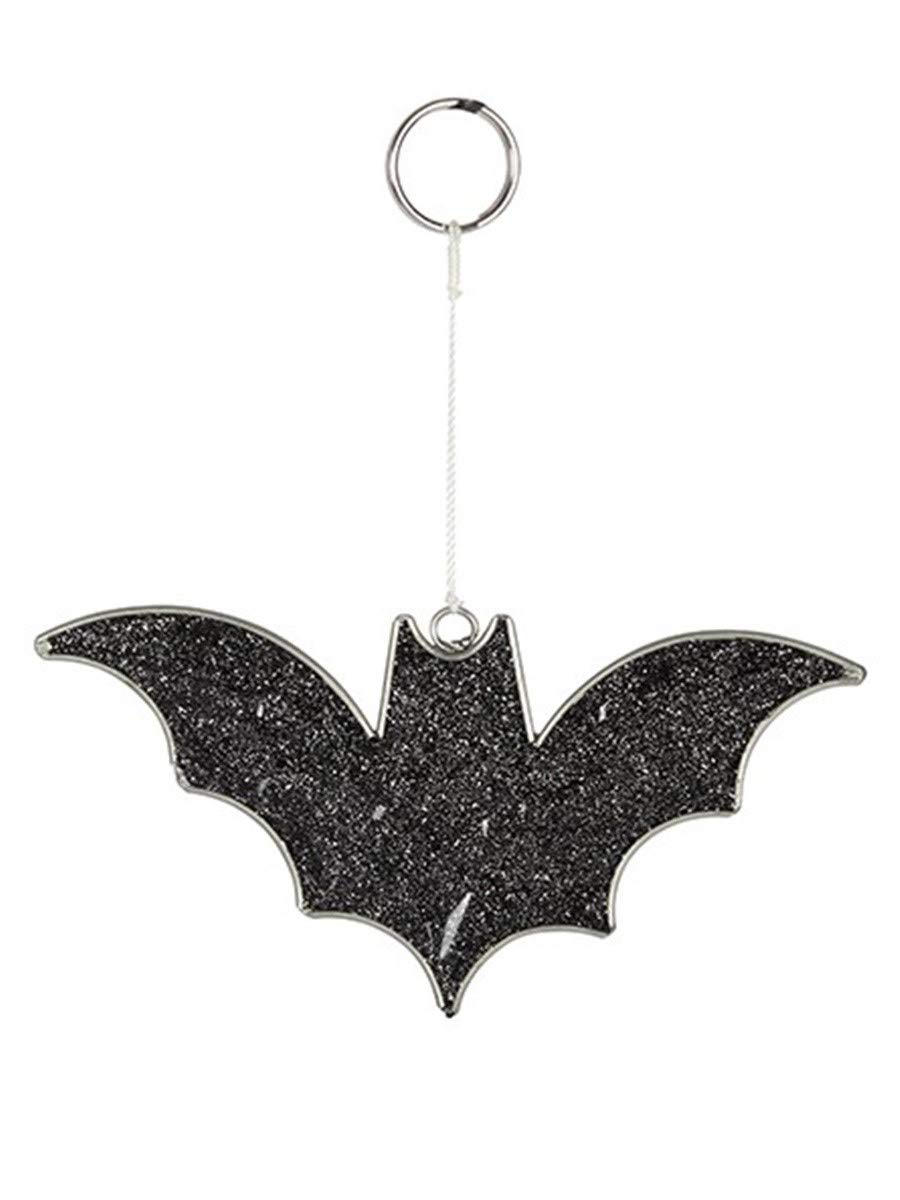 Grindstore Bat Mini Mystical Suncatcher Ornament Black 12x7cm