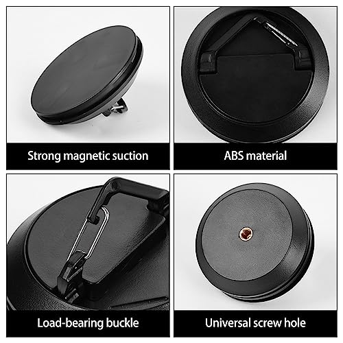 MiOYOOW Magnetic Hook, Heavy Duty Strong Magnet Hook for Tents Canopy Camping Hiking Kitchen, Black - Image 3