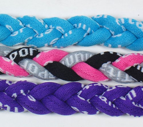 NEW! Extreme Sports 3-Pack of Tornado Necklaces (Light Blue-Purple-Pink Gray Black