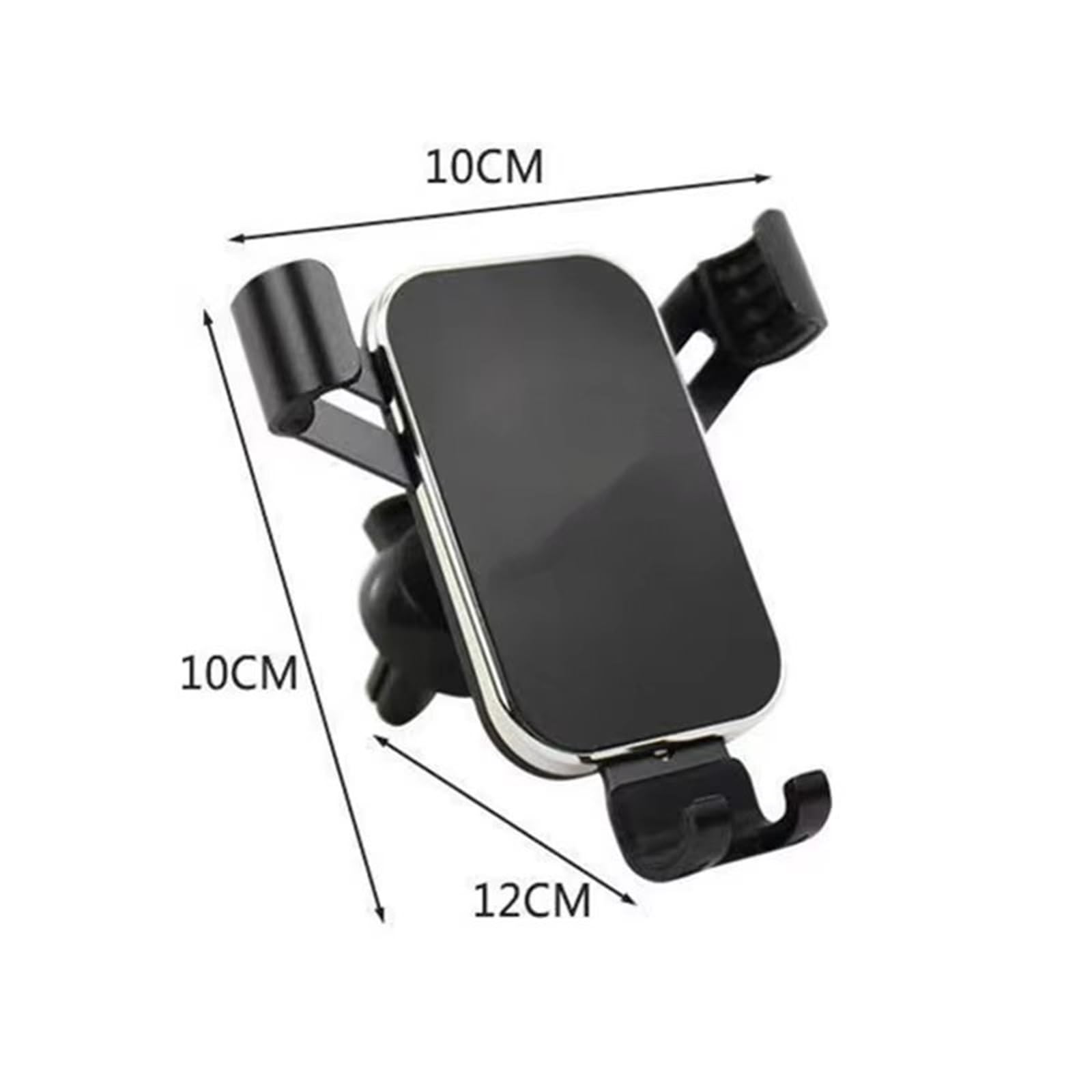 Per Peugeot 206 308 307 207 208 3008 407 508 ABS Supporto Per Telefono Per Auto Con Attacco Per Bocchetta Dell'aria Supporto Cellulare Smartphone Supporto Telefono Auto(Silver)