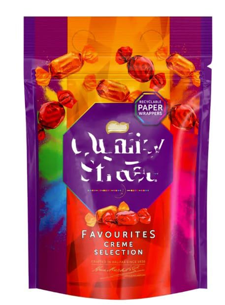 Quality Street Chocolates - Quality Street Strawberry Delight & Orange Creme Chocolate, Dark Chocolate In Fruity Flavoured - No Artificial/Colours/Flavours/Preservatives (Creme Selection)