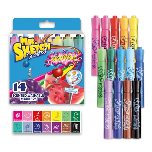 Mr. Sketch® Scented Markers Chisel Point Assorted Pack Of 14