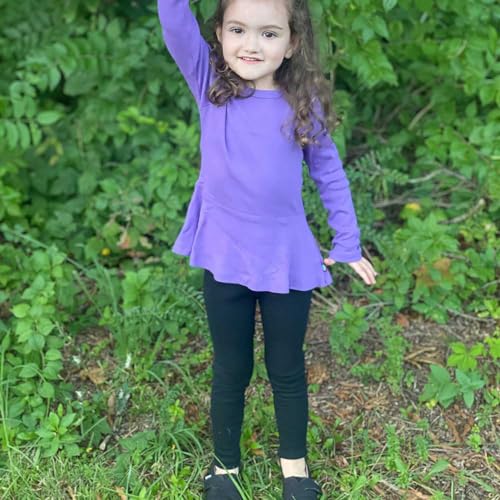 City Threads Baby Girls' Organic Cotton Leggings Solid for School Uniform Under Skirts3