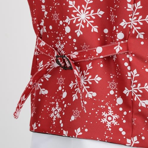 Colorful House Men Ugly Christmas Suit Vest and Tie Set - Adult Funny Holiday Waistcoat Costume4