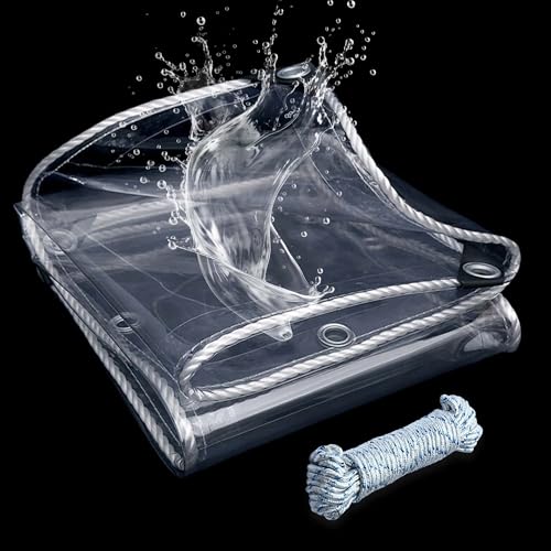 Lona de PVC impermeable transparente para protección de terrazas y balcones 2