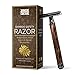 Produktbild Jungle Culture® Rasierhobel mit Bambusgriff für Damen & Herren  Nassrasierer Sicherheitsrasierer  Plastikfreier Rasierer für Körper & Gesicht mit eBook Rasierführer  Safety Razor (Dunkler Griff)