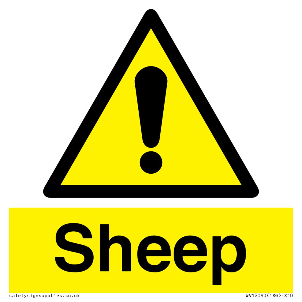 Sheep Sign - 100x100mm - S10
