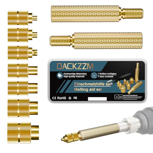 DACKZZM Heat Set Insert Tool with Slide Rail Heat Insert Press Auto-Return Soldering Iron Vertical Heat Pressing Machine M2/M2.5/M3/M4/M5/M6(1/4)/M8 Threaded Inserts Tool for 3D Printing Components