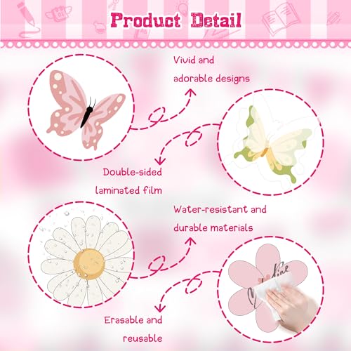 Classroom Bulletin Board Set Flower Classroom Decorations Let’s Grow Together Welcome Back to School Inspirational Bulletin Board Flower Cutouts for Summer SOffice Chalkboard Wall Door Decor Supply — view 6