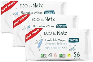 Flushable Baby Wipes - Biodegradable and Plant-Based