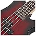 Bajo Chicago de Gear4music Trans Red Burst