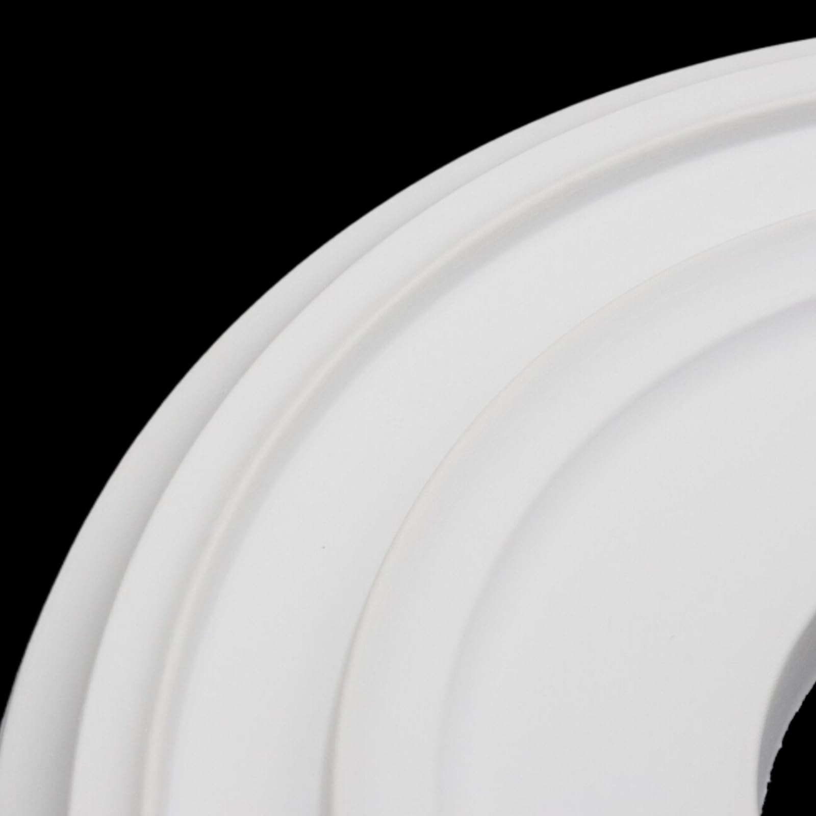 HEVSTIL White Ceiling Medallion PU for Light Fixtures 12"OD x 3.94"ID — Amazon image 2