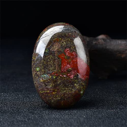 EKFBQBGW Mongolia Bloodstone Palm Stone Quartz Crystal Massage Tools Polished Gemstone Rock Stone Room Decor Gift Home Collections