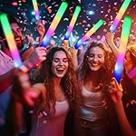 36 Pcs LED Foam Glow Sticks Bulk,Glow in The Dark Party Supplies，Foam Light Up Sticks 3 Modes of Color Flashing for Birthday,Wedding,Raves,Carnival,Halloween Christmas,New Year,Concert - Image 3