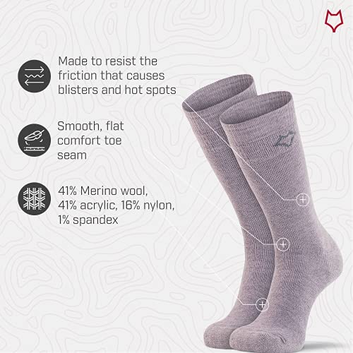 Image of Fox River Wick Dry Tramper Merino Wool Crew Socks Medium Weight Men's Hiking Sock with Moisture Wicking Fabric