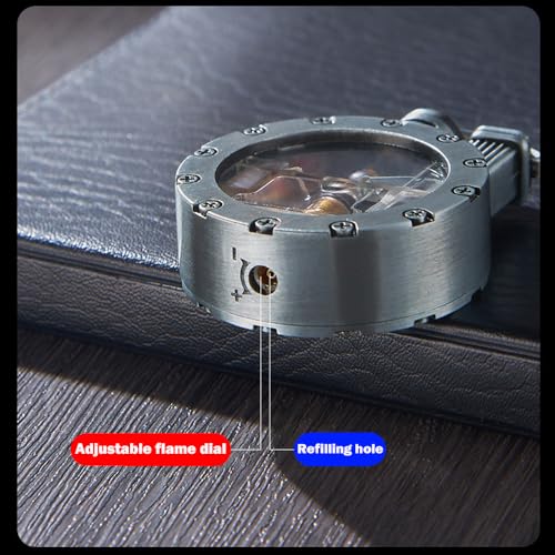 Encendedor Trench Vintage Steampunk con Llama Ajustable miniatura 4