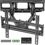 EconoMe TV Wall Mount for Most 26-65 inch TVs, Full Motion TV Wall Mount Swivel and Tilt, Wall Mount TV Bracket Max VESA 400x400, Holds up to 99 lbs, Fits12” 16" Wood Studs