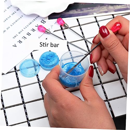 Set 2 piezas palitos y bolígrafos para uñas acrílicas miniatura 4