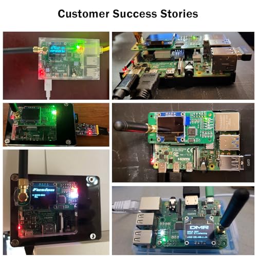 Image of AURSINC MMDVM Hotspot Board (V1.5.2) + Antenna Support UHF VHF Support P25 DMR YSF DSTAR NXDN POCSAG for Raspberry Pi-Zero W, 2W, Pi 3, 3B, 3B+, 4 (with OLED)